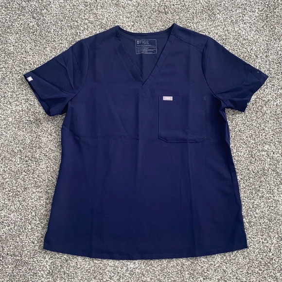 Figs Women's Navy Blue Top - Picture 2 of 6